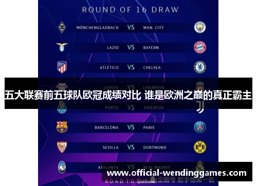 五大联赛前五球队欧冠成绩对比 谁是欧洲之巅的真正霸主