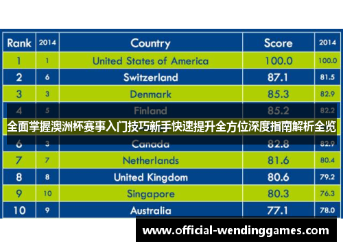 全面掌握澳洲杯赛事入门技巧新手快速提升全方位深度指南解析全览