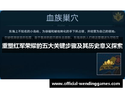 重塑红军荣耀的五大关键步骤及其历史意义探索