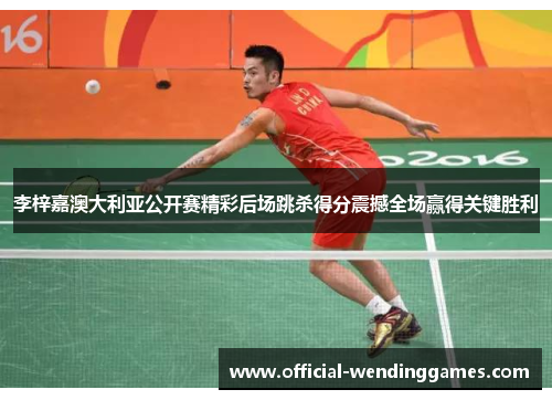 李梓嘉澳大利亚公开赛精彩后场跳杀得分震撼全场赢得关键胜利